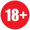 18 plus logo